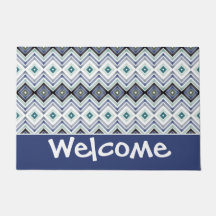 Azul y negro con Verde azulado