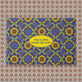 Felpudo Azulejos de girasol vintage: Suelo decorativo anti