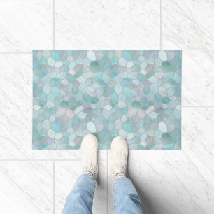 Felpudo Azure Verdigris Mosaic