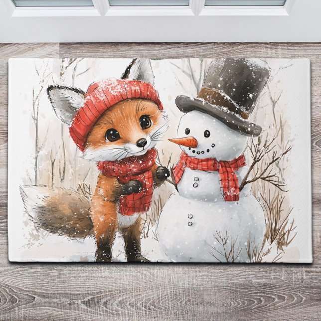 Felpudo Baby Fox y Snowman (Subido por el creador)