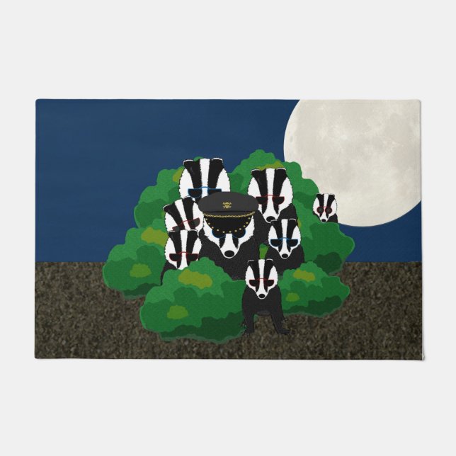 Felpudo Badgers Doormat (Anverso)