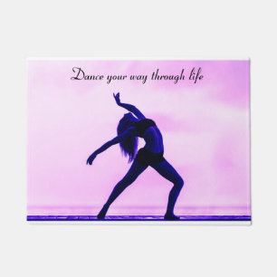 Felpudo Bailar a lo largo de la vida Door Mat