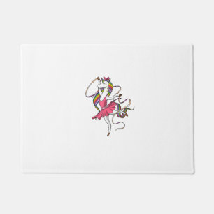 Felpudo Bailarina de Unicornio Arcoíris Bailarina de Balle