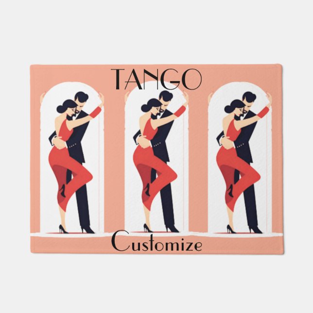 Felpudo Bailarines de tango Thunder_Cove (Anverso)