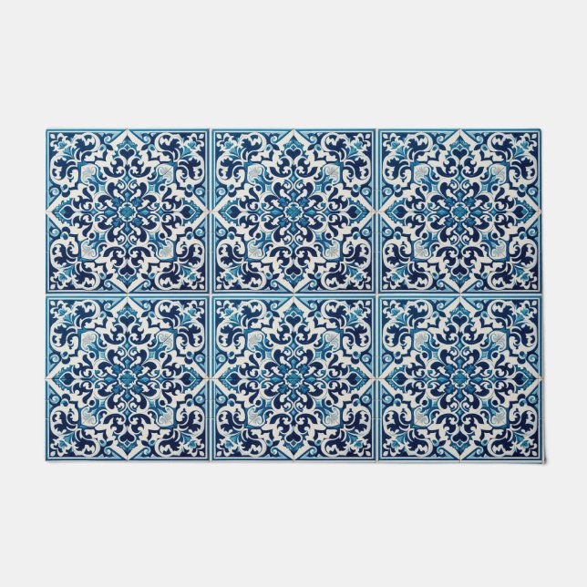 Felpudo Baldosa azul portuguesa (Anverso)
