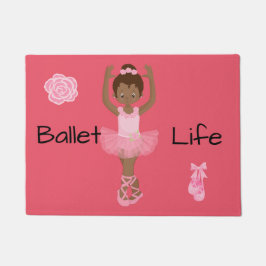 Felpudo Ballet Life African American Ballerina