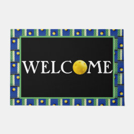 Felpudo Baloncesto hasta que se enciendan los faros! Azul