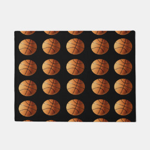 Felpudo Baloncesto naranja En Negro,