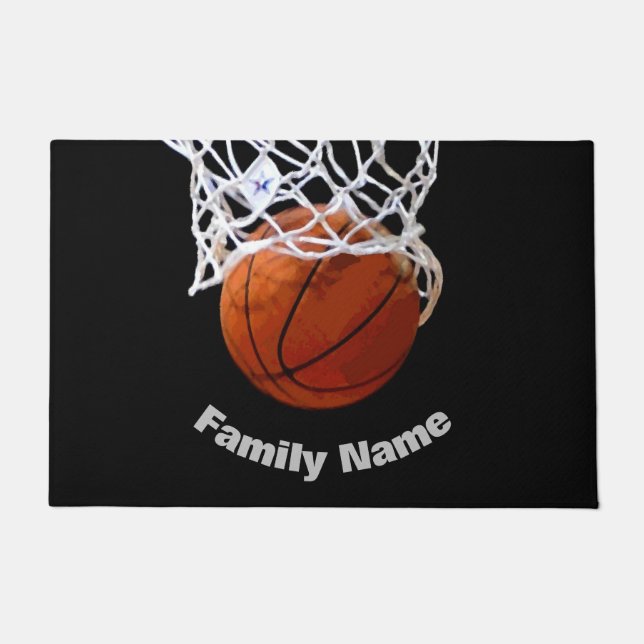 Felpudo Baloncesto Su Nombre (Anverso)