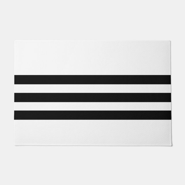 Felpudo Banda negra y blanca (Anverso)