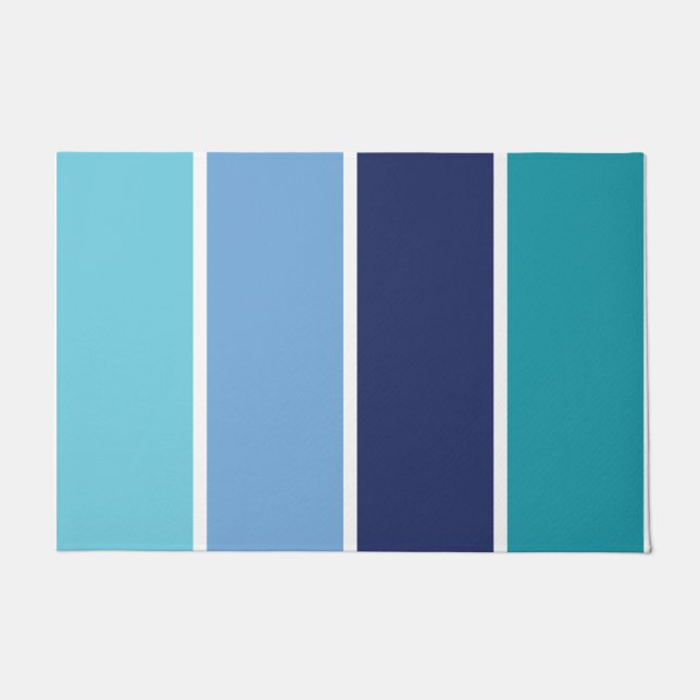 Felpudo Bandas azules (Anverso)