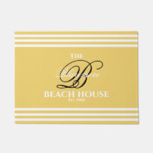 Bandas blancas de arena dorada Nombre inicial negr