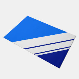 Felpudo Bandas de Carreras blanca esporádicas de blues nau