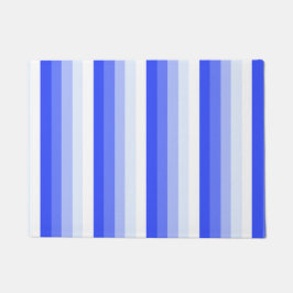 Felpudo Bandas de sombra azules reales