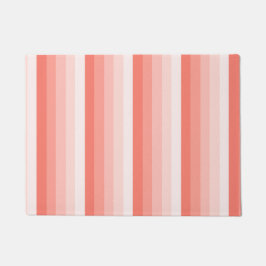 Felpudo Bandas de sombra de melocotón coralino