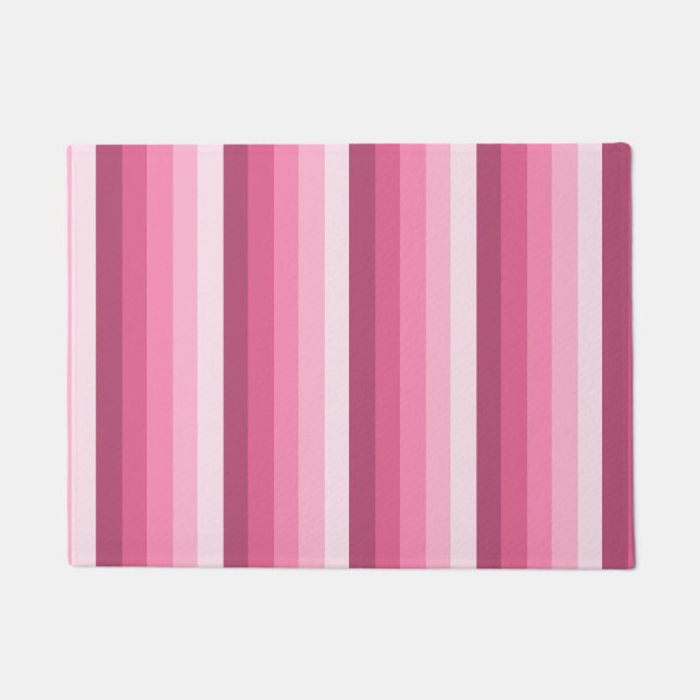 Felpudo Bandas de sombra rosadas (Anverso)