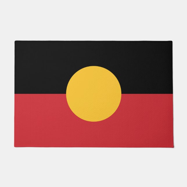 Felpudo Bandera aborigen australiana (Anverso)