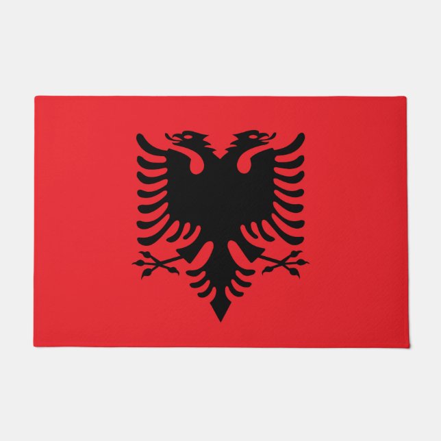 Felpudo Bandera albanesa (Anverso)