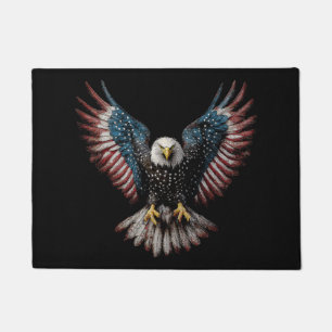 Felpudo Bandera Americana Águila Calva 4 de Julio USA Patr