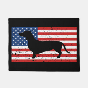 Felpudo Bandera americana apenada Dachshund