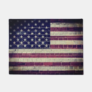 Felpudo Bandera americana vintage