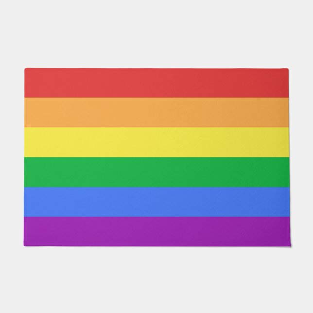 Felpudo Bandera arco iris (Anverso)