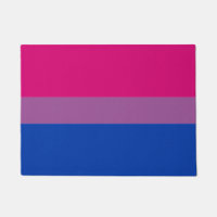 Bandera bisexual y estera de casa de la comunidad 