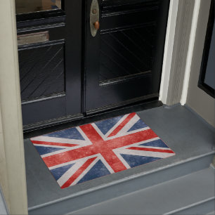 Felpudo Bandera británica angustiada