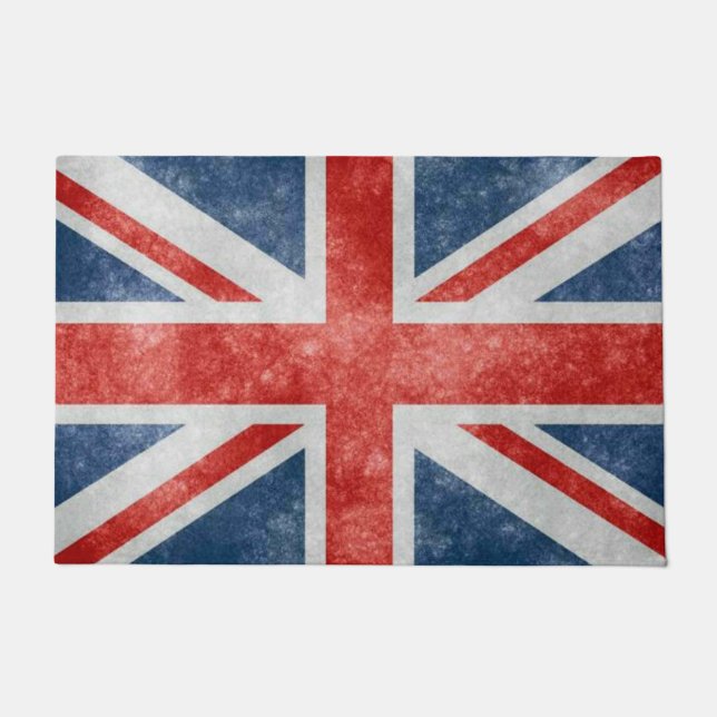 Felpudo Bandera británica angustiada (Anverso)