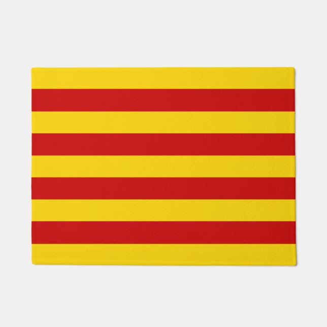 Felpudo Bandera catalana y catalán - La Senyera (Anverso)
