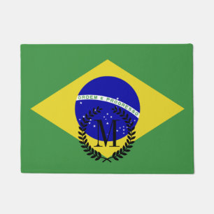 Felpudo Bandera clásica brasileña