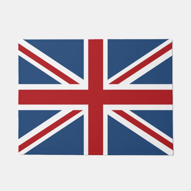 Felpudo Bandera clásica de Union Jack Reino Unido (Anverso)