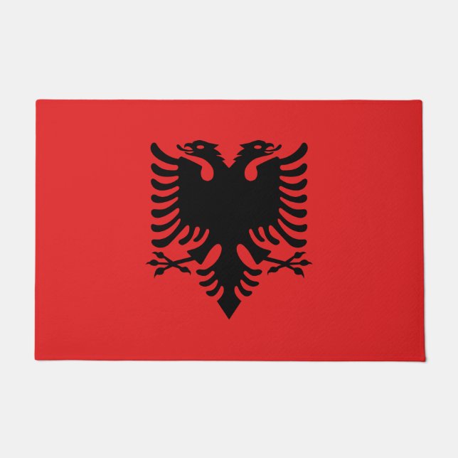 Felpudo Bandera de Albania (Anverso)