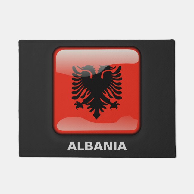 Felpudo Bandera de Albania (Anverso)