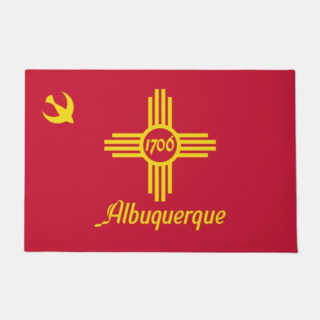 Felpudo Bandera de Albuquerque (Nuevo México) (Anverso)
