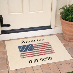 Felpudo Bandera de América 1776 a 2026 EE. UU. 250 Anivers
