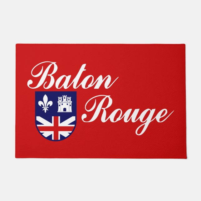 Felpudo Bandera de Baton Rouge (Luisiana) (Anverso)
