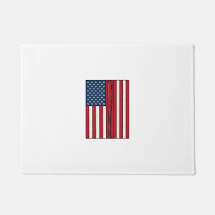 Felpudo Bandera de béisbol deteriorada diseño vectorial vi
