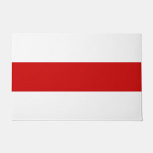 Felpudo Bandera de Bielorrusia (rojo y blanco)