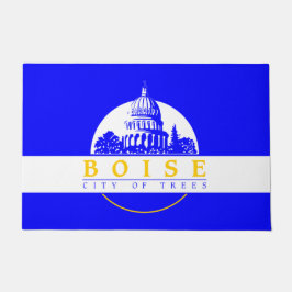 Felpudo Bandera de Boise (ciudad de Idaho)