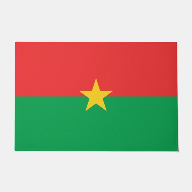 Felpudo Bandera de Burkina Faso (Anverso)