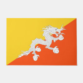 Felpudo Bandera de Bután (Bután) (dragón trueno)
