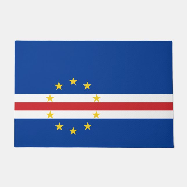 Felpudo Bandera de Cabo Verde (Cabo Verde) (Anverso)