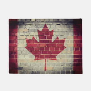 Felpudo Bandera de Canadá del vintage