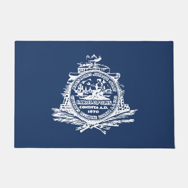 Felpudo Bandera de Charleston (Carolina del Sur) (Anverso)