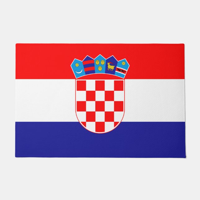 Felpudo bandera de Croacia (Anverso)
