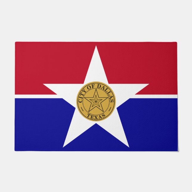 Felpudo Bandera de Dallas (Texas) (Anverso)
