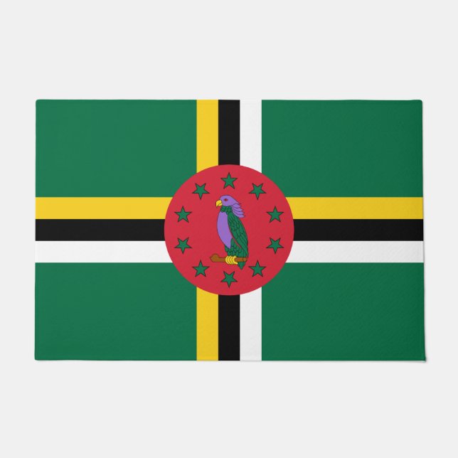 Felpudo Bandera de Dominica (Anverso)