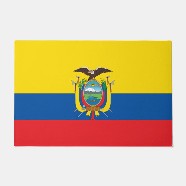 Felpudo Bandera de Ecuador (Anverso)