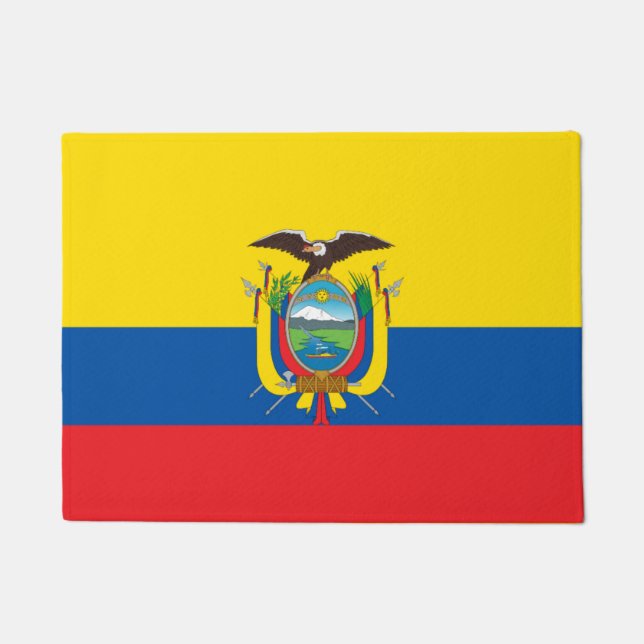 Felpudo Bandera de Ecuador (Anverso)